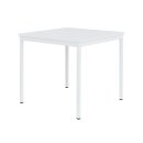 Schreibtisch Besprechungstisch Computertisch 80 x 80 cm wei&szlig; 331017