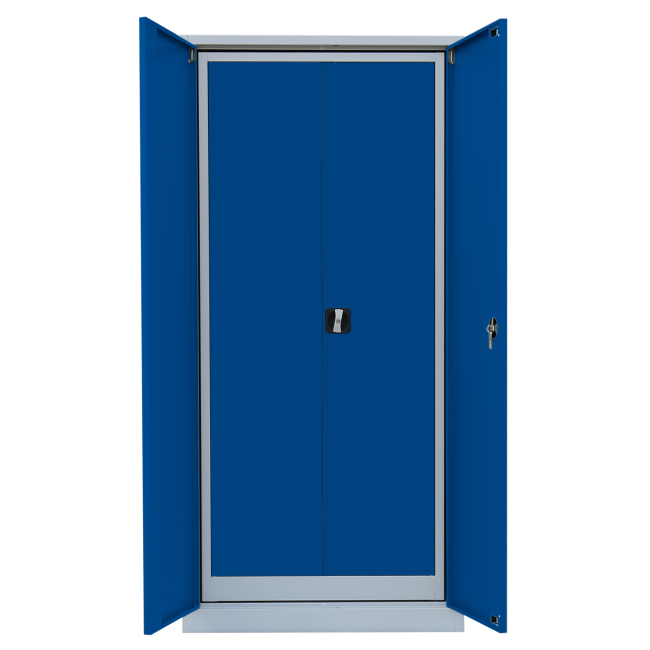 Metallschrank Set 180 + 195 abschließbar blau