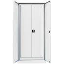 Metallschrank Set 180 + 195 abschlie&szlig;bar wei&szlig;