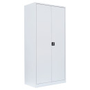 Metallschrank Set 180 + 195 abschlie&szlig;bar wei&szlig;