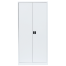 Metallschrank Set 180 + 195 abschlie&szlig;bar wei&szlig;