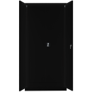 Metallschrank Set 180 + 195 abschlie&szlig;bar schwarz