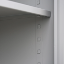 Metallschrank Set 120 + 195 abschlie&szlig;bar grau