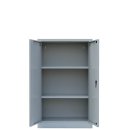 Metallschrank Set 120 + 195 abschlie&szlig;bar grau