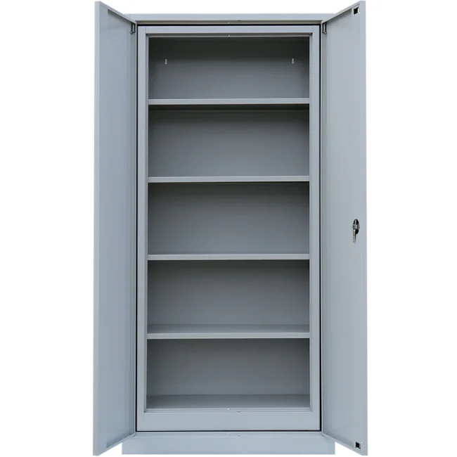 Metallschrank Set 120 + 195 abschließbar grau