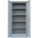 Metallschrank Set 120 + 195 abschließbar grau