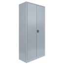 SET - Lüllmann® Aktenregal & Aktenschrank - abschließbar - 4,5 & 5 Ordnerhöhen - grau