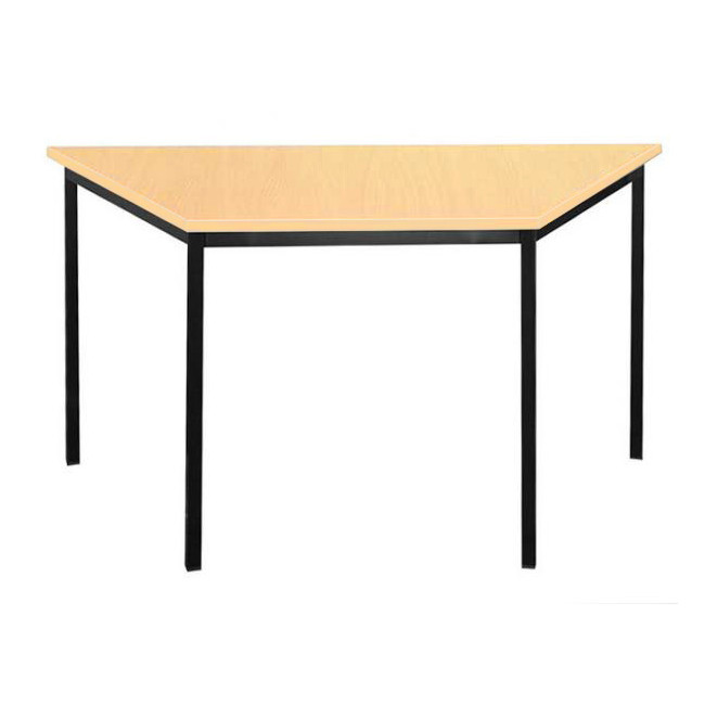 Trapeztisch Schreibtisch Konferenztisch 750x120x60cm Schwarz/Ahorn-Dekor