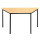 Trapeztisch Schreibtisch Konferenztisch 750x120x60cm Schwarz/Ahorn-Dekor