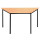 Schreibtisch PC-TischTrapeztisch 75x140x70cm Konferenztisch schwarz/buche 334021