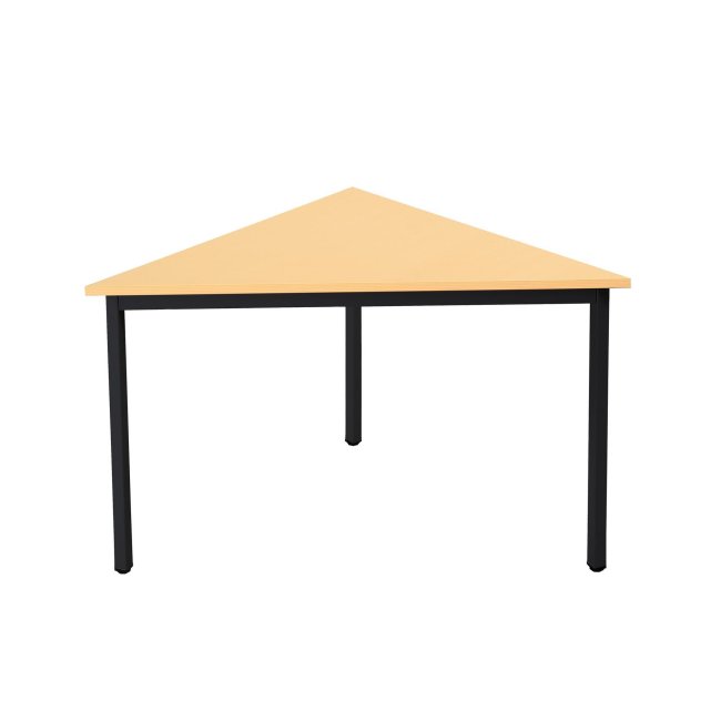Verkettungstisch Anbauplatte für Büroschreibtisch 750 x 1130 x 800/800 mm schwarz/ahorn