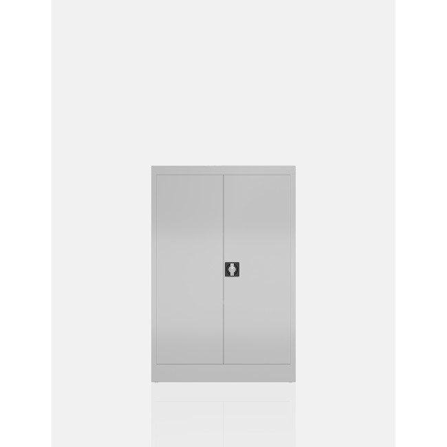 Flügeltürenschrank, 3 OH, 1200 x 800 x 383 mm, lichtgrau