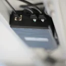 Schreibtisch - elektr. h&ouml;henverstellbar - 120 x 80 - grau