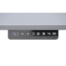 Steelboxx® Schreibtisch - elektr. höhenverstellbar - 120 x 80 - grau