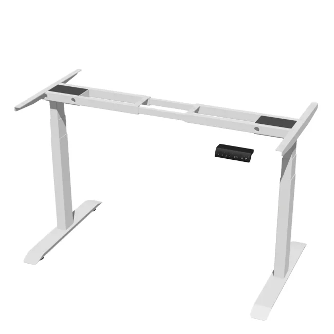 Gestell für elektrisch höhenverstellbarer Schreibtisch, lichtgrau 1200 - 1600 mm