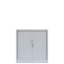 Rollladenschrank komplett montiert Aktenschrank 2 Fachb&ouml;den 105x100x45,7cm grau 555110