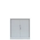 Rollladenschrank komplett montiert Aktenschrank 2 Fachb&ouml;den 105x100x45,7cm grau 555110