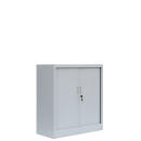 Rollladenschrank komplett montiert Aktenschrank 2 Fachb&ouml;den 105x100x45,7cm grau 555110