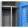 Gebraucht - Lüllmann® Garderobenschrank, 1 Abteil, 1800 x 415 x 500 mm, lichtgrau/enzianblau