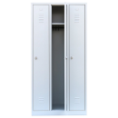 Gebraucht: L&uuml;llmann&reg; Metallspind mit 3 Abteilen - grau