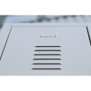 L&uuml;llmann&reg; Kleider-W&auml;sche-Spind mit 2 Abteilen - lichtgrau/rot