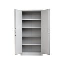 Feuerschutzschrank Tresor Safe Sicherheitsschrank 195x95x55cm grau 690240