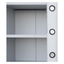 Feuerschutzschrank Tresor Safe Sicherheitsschrank 150x70x55cm grau 690230