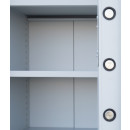 Feuerschutzschrank Tresor Safe Sicherheitsschrank 150x70x55cm grau 690230