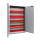 Feuergeschützter Aktenschrank A1, 1950 x 1260 x 550 mm, RAL 7035/7035 Lichtgrau, 2-türig