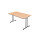 Klapptisch Besprechungstisch Schreibtisch 120 x 80 cm schwarz/Buche-Dekor 350491