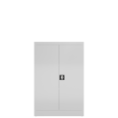 Ansicht mit ge&ouml;ffneten T&uuml;ren innen, Aktenschrank Metallschrank abschlie&szlig;bar Werkzeugschrank 1200 x 800 x 383 mm wei&szlig; X-530297