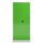 Aktenschrank abschließbar - Flügeltüren - 4 Böden - 4,5 Ordnerhöhen - grau/grün