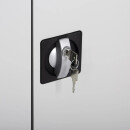 Aktenschrank Metall 180x80 schwarz abschlie&szlig;bar