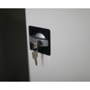 Aktenschrank Metall 194,5x92 grau abschlie&szlig;bar