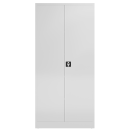 Metallschrank Kleiderstange B&ouml;den 194,5x92 wei&szlig;