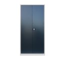 Frontansicht Spind Mehrzweckschrank Kleiderspind Universalschrank abschlie&szlig;bar 1945 x 920 x 420 mm  lichtgrau/anthrazit X-545548