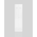 Frontansicht Spind Kleider-W&auml;sche Schrank Mehrzweckspind 2 Abteile 1800 x 500 x 500 mm wei&szlig; X-510707