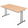 Klapptisch Besprechungstisch Konferenztisch Schreibtisch 140x80cm Schwarz/Buche Dekor  350511