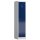 Kleiderspind aus Metall mit 1 Abteil inkl. S/W-Trennung - grau/blau