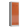 Kleiderspind aus Metall für 1 Person - Breite 590 mm - grau/rot