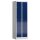 Fächerschrank aus Metall mit 6 Fächern - grau/blau