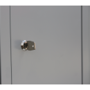 Zylinderschloss inklusive 2 Schl&uuml;ssel pro Fach, Schlie&szlig;fachschrank F&auml;cherschrank 9 F&auml;cher Spind 180x87x50cm Wertfachschrank grau X-520330