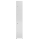Zylinderschloss inklusive 2 Schl&uuml;ssel pro Fach, Schlie&szlig;fachschrank F&auml;cherschrank 4 F&auml;cher Spind 180x31x50cm Wertfachschrank grau X-520410