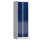 Seitenansicht Schließfachschrank Fächerschrank 8 Fächer Spind Wertfachschrank 180x60x50cm lichtgrau/enzianblau