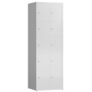 F&auml;cherschrank aus Metall mit 10 F&auml;chern - grau
