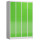 Seitenansicht Schließfachschrank Fächerschrank 20 Fächer Spind 180x120x50cm lichtgrau/gelbgrün X-520545_1