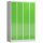 Seitenansicht Schließfachschrank Fächerschrank 20 Fächer Spind 180x120x50cm lichtgrau/gelbgrün X-520545_1