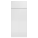 Frontansicht XL Schließfachschrank 10 Fächer...