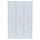 B-WARE - Lüllmann® Z-Garderobenschrank, 6 Abteile, 1800 x 1185 x 500 mm, lichtgrau
