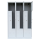 B-WARE - Lüllmann® Z-Garderobenschrank, 6 Abteile, 1800 x 1185 x 500 mm, lichtgrau